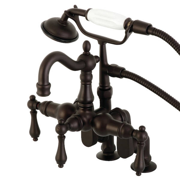 Kingston Brass CC6013T5 Clawfoot Tub Faucet with Hand Shower, Oil Rubbed Bronze CC6013T5 - main